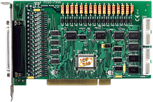 PISO-730A 32通道TTL数字量I/O 16通道光电隔离数字量输入和16通道OC门数字量输出卡（源电流）