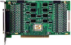 PISO-P32A32 32通道光电隔离数字量输入及32通道光电隔离OC门输出卡（源电流、PNP类型）