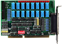 P16R16DIO 带隔离的16路数字输入和16路继电器输出卡